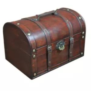 엔틱 보물상자 수납함 소품 골동품 보관박스 레트로