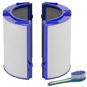 PH01 06 TP06 07 TP07 TP09 TP10 10 에어 퓨리에 360 콤비 글라스 퓨어 쿨 핫 가습 팬, 1팩용 리몬 2-IN-1 트루 헤파+카본 필터 교체