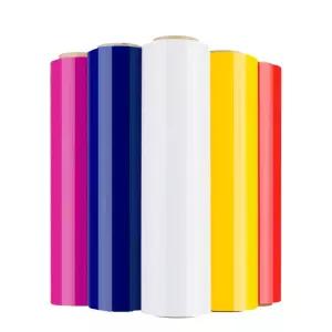 컬러 랩 포장용 랩핑 대형 스트레치필름 파렛트 빨강 길이