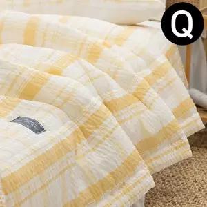 [콩심팥심]샤브레 여름 간절기 이불 퀸 Q 옐로우