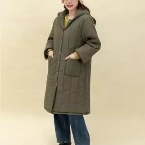 로라 누빔 후드 자켓  마담 미시 중년 여성 빅사이즈 40대 50대