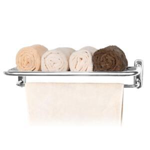 2단 욕실 스텐 수건걸이 화자실 옷 타올 정리 선반