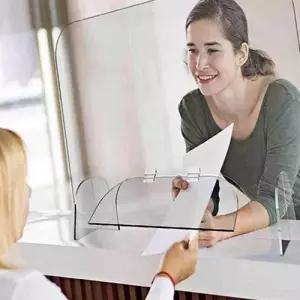 투명 아크릴 칸막이 가림판 파티션 가림막 창구형 WFIKUMG