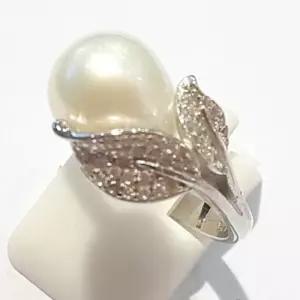 [블루케이] AA급 담수진주 원석 반지 210711-03n