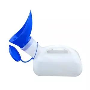 회전형 입구 요양 소변기 남녀공용 간병용 침대사용 가능 1L 뚜껑형 (WFKAHAK)