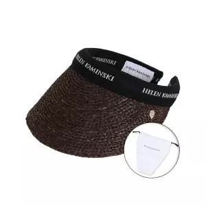 [헬렌카민스키] 25FW 여성 비앙카 8 바이저햇 초콜릿블랙로고 더스트백 포함 HAT52204 CHOCOLATEBL