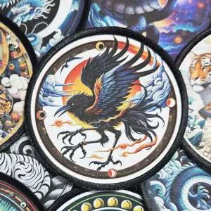 삼족오 원형 와펜 패치 제작 커스텀