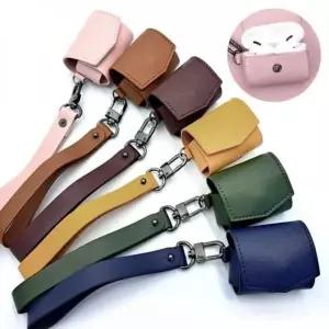 에어팟 3세대용 인조가죽 PU 키링 케이스 블루투스 이어폰 (WFKADQI)