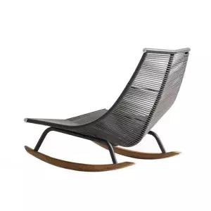 라탄 흔들 의자 1인용 쿠션 거실 카페 체어 스윙 등나무