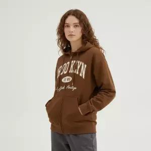 스파오 BROOKLYN 아플리케 후드집업 SPMZF49C51