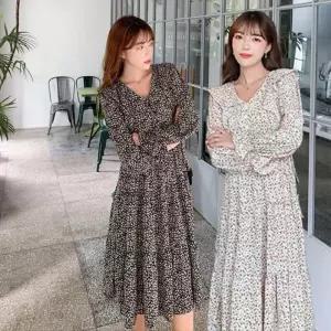 겨울원피스 원피스 셔츠원피스 가을 긴팔 프릴 데님원피스 봄원피스