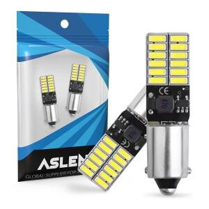 루보식 자동차 인테리어 번호판 전구 마커 독서 램프 2x BA9S 180 ° LED T4W H6W W5W CANBUS 4014 24SMD