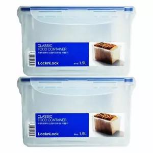 오래가는 1.9L 보관용기 식빵 신선함이 2개입(181884) 락앤락