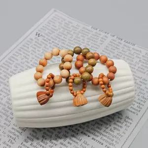 불교 미니 손가락 나무 염주 단주 행운 부적 108배 (WFKBG6E)