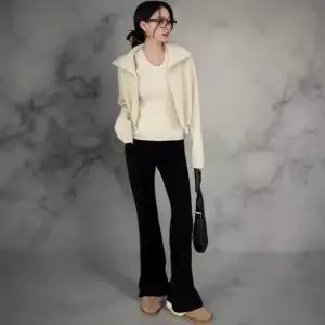 [다잇템] 여성 슬림 출근용 나팔 일상 팬츠