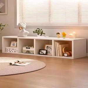 벤치책장 벤치형책장 가로 틈새 수납 흰색 사물함 거실장 안방 책꽂이 거실 서랍장 낮은