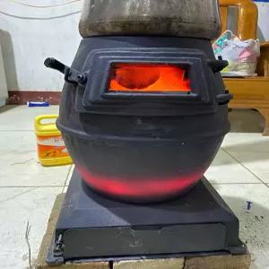 주물 난로 가정용 화덕 화목난로 화로 쿠킹 군고구마