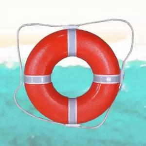 해상인명구조베스트 바다 수영장 구명링 구명튜브 45cm
