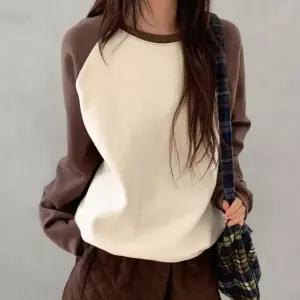 [다잇템] 여성 빅사이즈 라글란 보온 라운드맨투맨_24013906_588872