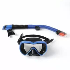 아로아 고급 스노쿨링 세트 다크블루 잠수경세트