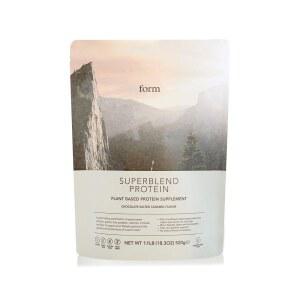 슈퍼 블렌드 단백질 형성 및 미네랄이 함유된 분말 1회 제공량당 식물성 20g 초콜릿 솔티드 캐러멜