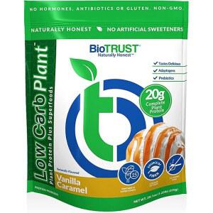 바이오트러스트 저탄수화물 식물 맛있고 크리미 깨끗하고 완전하며 식물성 단백질 20그램 섬유질 5그램