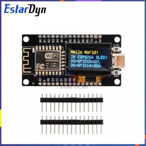 호환 NodeMCU ESP8266 V3 보드(0.96인치 OLED 디스플레이 포함)  아두이노/MicroPython IoT 프로젝트용 WiF