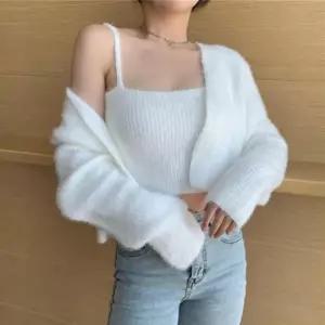 앙고라 나시 가디건 세트 JSC0033 숏볼레로 볼레로 간