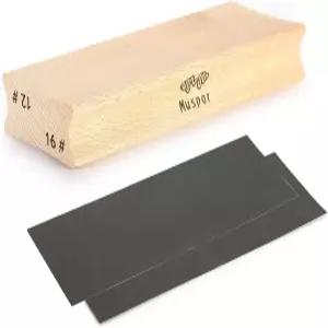 프렛 레벨링 핑거보드용 양방향 래디우스 샌딩 블록 - 빔 루시에 툴 10 14 + 사포