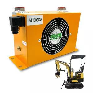 AH0608T-CA 12VDC 유압식 에어쿨러 팬 60L/분 저소음 및 전력 사용 1-2톤 미니 굴착기와 호환 아그로트 Q12