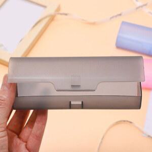 울트라 라이트 하드 서리로 덥은 안경 케이스 플라스틱 휴대용 여행 선글라스 커버 보호대 주최자 여성 남성