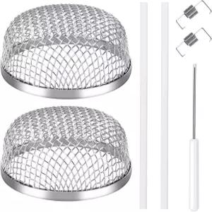 TONDA RV 퍼니스 통풍구 스크린 설치 도구와 실리콘 고무가 있는 캠핑카용 버그 히터 커버 2.8 x 1.3 인치