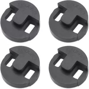 치록 팩 4 고무 첼로 연습 음소거 조용한 연습을 위한 라운드 투르테 스타일 소음기 중단 없는 훈련 세션을