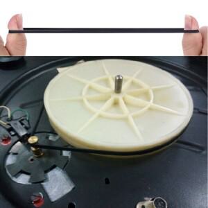 5mm 와이드 턴테이블 고무 벨트 교체 용 플랫 드라이브 비닐 레코드 플레이어 포노 구동 드롭 쉬핑