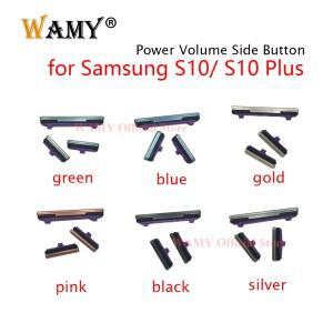 WAMY 전원 볼륨 버튼 켜기 끄기 스위치 삼성 호환 Galaxy S10 / Plus G973 + 용 측면 키