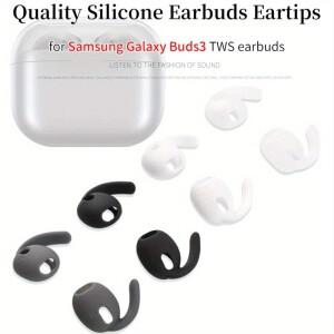 삼성 호환 갤럭시 호환 버즈3/버즈3 프로 SM-R530용 이어 후크 프리미엄 실리콘 4쌍/2쌍/1쌍 부드럽고 안