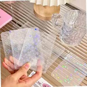 눈꽃 홀로그램 포토카드 포카 탑로더 보관 홀더