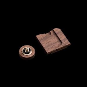 [호환품]Leica M6 필름 카메라용 YUWOOD 솔리드 우드 핫슈 커버 및 셔터 버튼 - M2/3/4/5/6/7/P와 호환 가