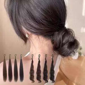 [하프클럽/셀러허브_여성트랜드패션]똥 핀 헤어고정 실핀세트 부분가발 실