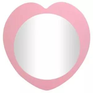 Gpm7174 로맨틱 하트 벽거울 핑크 제조한국 골든벨시계 학생거울 사무실거울