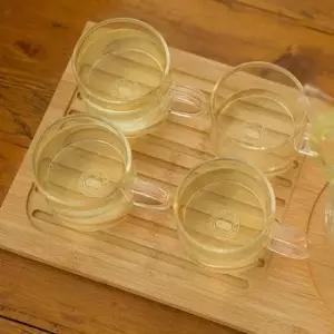 베이직 유리 머그 4p 세트 물잔 물컵 음료수 커피 음료수잔 음료수컵 커피잔 맥주컵 술잔