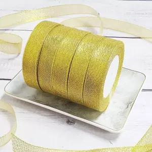 포장 리본 끈 골드 2cm 22m 공단롤 공단리본 선물포장 리본끈 공예끈