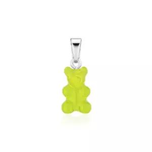 크리스탈헤이즈 노스텔지아 베어 클래식 라임 실버 펜던트 참