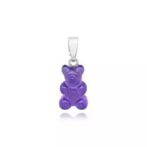 크리스탈헤이즈 노스텔지아 베어 클래식 플럼 실버 펜던트 참