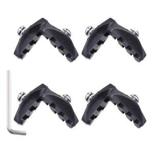 [미국배송] 전문 설치 도구 캘리퍼 브레이크 블록 너트 및 스페이서가 장착된 50MM 도로 자전거 패드 4쌍 PANGDA