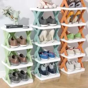 조립식 슈케이스 슈즈랙 신발 구두 보관함 정리함 3단 (WFKAZQJ)