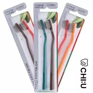 치유의칫솔 6240 0.1mm 육각형 핸들 16-26 이중굴곡구조 (2개입/ 색상랜덤)