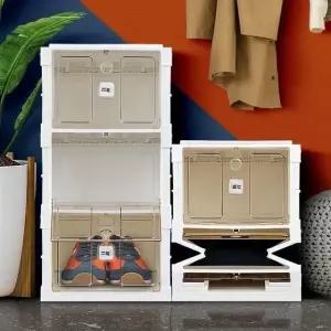 3단신발장 슈케이스 공간활용 학원캐비닛 3단 투명문 2종세트 (WFKBITO)