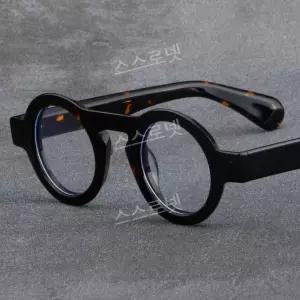 복고안경 투명 김구 클래식 레트로 블랙 둥근테