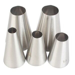 대형 아이싱 케이크 장식을위한 컵케익 라운드 과자 도구 스틸 파이프 노즐 스테인레스